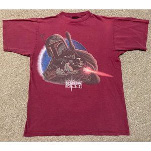 Vintage 1997 Medium Star Wars Boba Fett Mandalorian Disney Graphic T-Shirt